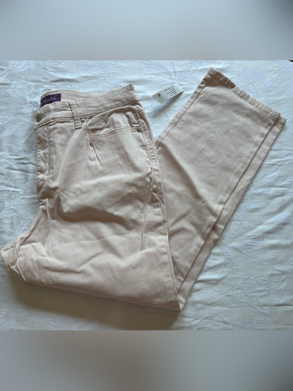 Gloria Vanderbilt Rose Pink Slim Leg Petite Denim Jeans NEW NWT